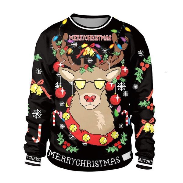 men women 2021 large size christmas sweater print round neck ladies autumn thin winter clothing long sleeve xmas, White;black
men women 2021 large size christmas sweater print round neck ladies autumn thin winter clothing long sleeve xmas, White;black
