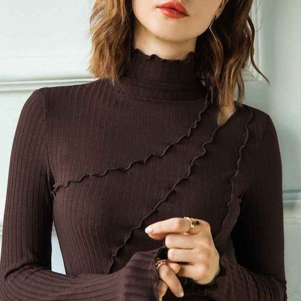 hole 2021 in turtleneck inside small long female fall and winter new foreign style shirt aeb0, White
hole 2021 in turtleneck inside small long female fall and winter new foreign style shirt aeb0, White