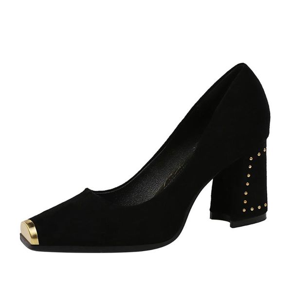 7.5cm high heels women pumps square toe shoes 2020 spring ladies square heel shoes woman high heel k0281, Black
7.5cm high heels women pumps square toe shoes 2020 spring ladies square heel shoes woman high heel k0281, Black