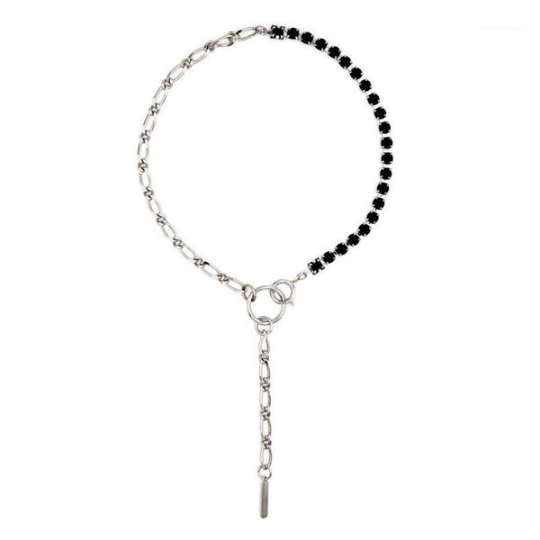 londany black rhinestone chain tassel short necklace bracelet set women metal stitching cold wind necklace1, Golden;silver
londany black rhinestone chain tassel short necklace bracelet set women metal stitching cold wind necklace1, Golden;silver
