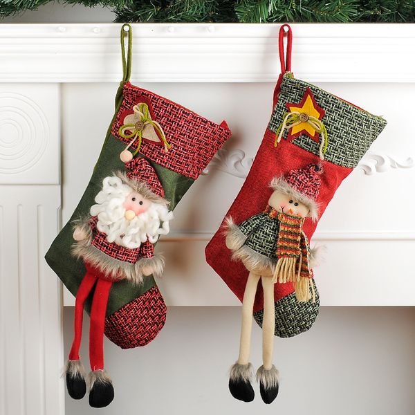 christmas decorations santa claus snowman stockings presents christmas stockings decorated with candy gift bags
christmas decorations santa claus snowman stockings presents christmas stockings decorated with candy gift bags