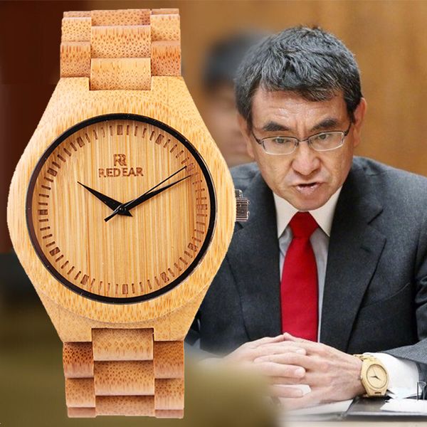 bamboo wood watch for men women couple lovers bamboo quartz wooden band wristwatch japan prime minister same design "gold" wrist w, Slivery;brown
bamboo wood watch for men women couple lovers bamboo quartz wooden band wristwatch japan prime minister same design "gold" wrist w, Slivery;brown