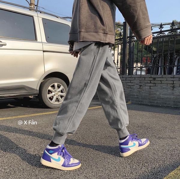 men's pants 2021 spring and winter youth loose solid color simple thickened sweatpants fashion casual gray/black
men's pants 2021 spring and winter youth loose solid color simple thickened sweatpants fashion casual gray/black