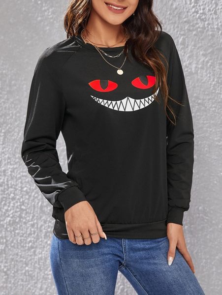 emery rose cartoon graphic raglan sleeve sweatshirt o98s#, White;black
emery rose cartoon graphic raglan sleeve sweatshirt o98s#, White;black