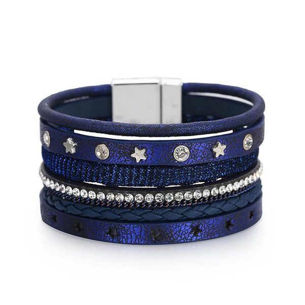 tennis kirykle rhinestone star charm leather bracelets for women fashion boho multilayer punk rivet wide wrap bracelet female jewelry, Golden;silver
tennis kirykle rhinestone star charm leather bracelets for women fashion boho multilayer punk rivet wide wrap bracelet female jewelry, Golden;silver