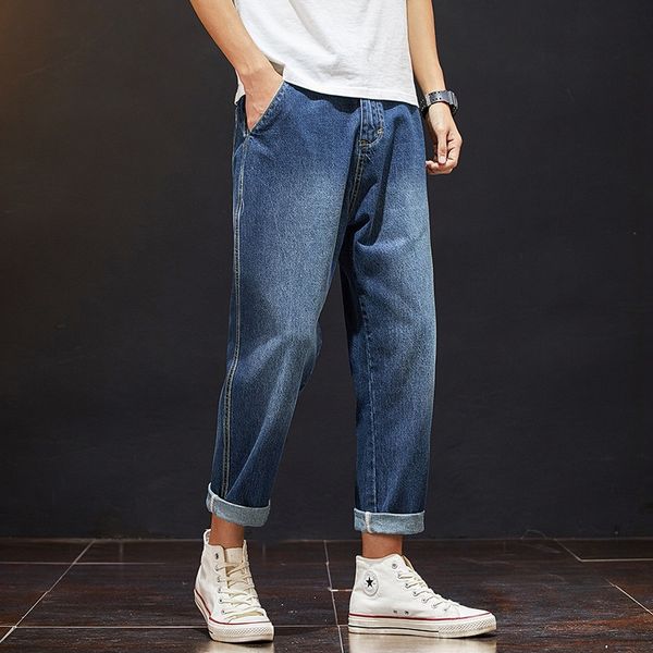 jeans fashion label loose capris spring and autumn men's harem youth casual pants large men's jeans pantswide leg pants wide leg p, Blue
jeans fashion label loose capris spring and autumn men's harem youth casual pants large men's jeans pantswide leg pants wide leg p, Blue