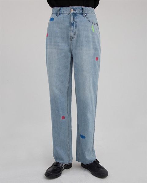 classic washed do old adererror jeans men women damage hole color splash ink denim pants adererror bell bottom pant, Blue
classic washed do old adererror jeans men women damage hole color splash ink denim pants adererror bell bottom pant, Blue