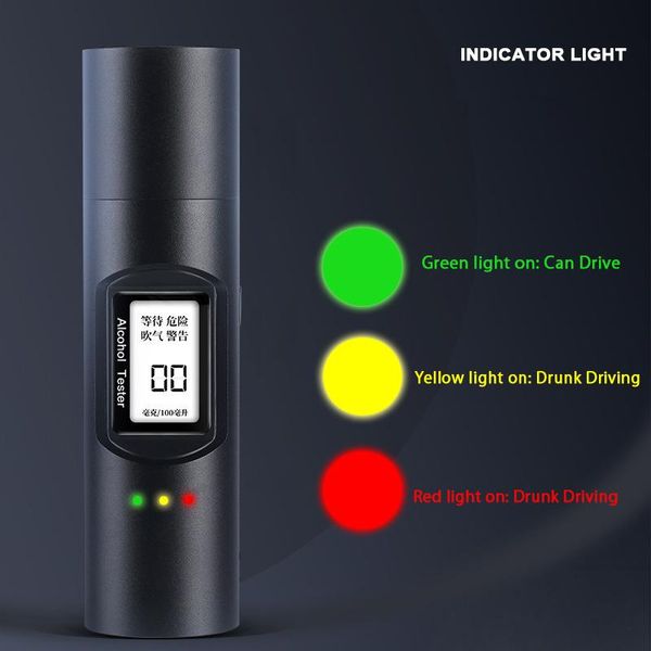 

alcoholism test q91 digital alcohol tester breath tester, mini blowing car drunk driving usb charging