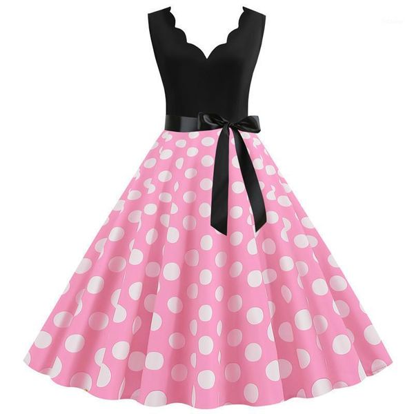 pink pleated dot vintage dress women sleeveless v neck retro 1950s 60s pinup swing party summer dresses plus size s-3xl1, Black;gray
pink pleated dot vintage dress women sleeveless v neck retro 1950s 60s pinup swing party summer dresses plus size s-3xl1, Black;gray