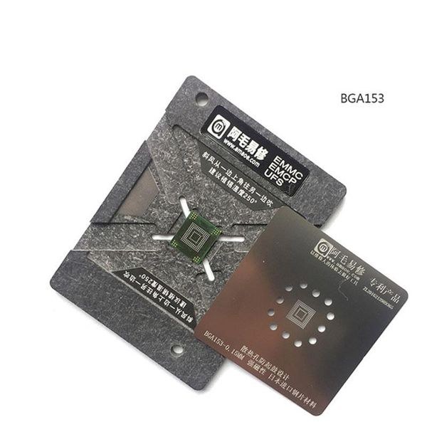 0.15mm emmc emcp ufs bga reballing stencil kit bga153 bga162 bga169 bga254 reballing jig platform with plate and holder
0.15mm emmc emcp ufs bga reballing stencil kit bga153 bga162 bga169 bga254 reballing jig platform with plate and holder