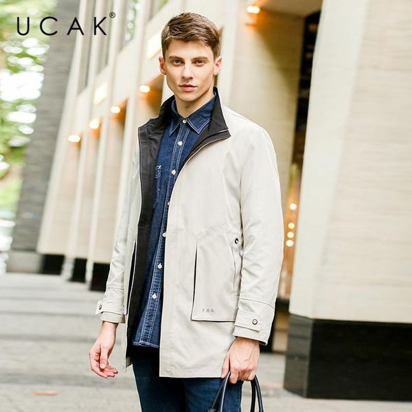 ucak brand classic solid color men jackets clothes 2020 new arrivals streetwear trench coat men's windbreaker clothing u81261, Tan;black
ucak brand classic solid color men jackets clothes 2020 new arrivals streetwear trench coat men's windbreaker clothing u81261, Tan;black