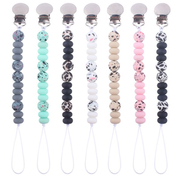 silicone bead pacifier holders newborn chains nipple clips baby teething soother kids chew toys
silicone bead pacifier holders newborn chains nipple clips baby teething soother kids chew toys