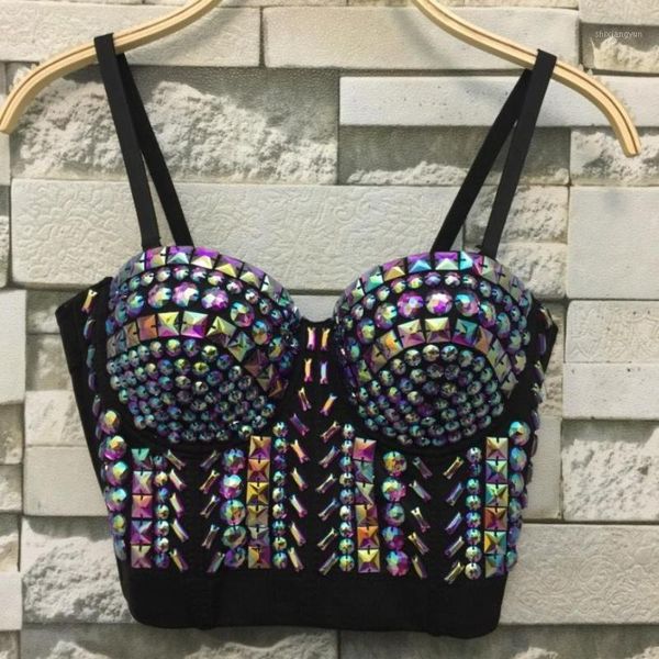 s-xl pearls diamond push up night club bralette women's bra cropped vest aw171, White
s-xl pearls diamond push up night club bralette women's bra cropped vest aw171, White