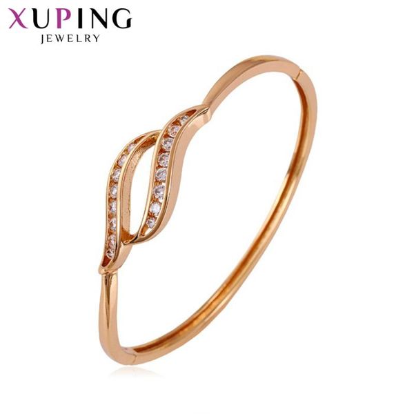 xuping elegant bangle charm design rose gold color plated jewelry for women girl gift 50092, Black
xuping elegant bangle charm design rose gold color plated jewelry for women girl gift 50092, Black