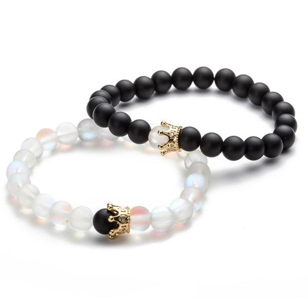 fashion moonstone copper crown set couple's bracelet beaded men's bracelet bracelet fashion m qylzzn, Black
fashion moonstone copper crown set couple's bracelet beaded men's bracelet bracelet fashion m qylzzn, Black