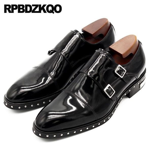 black office big size pointy toe double monk strap luxury italian european men dress shoes with buckled italy stud rivet pointed
black office big size pointy toe double monk strap luxury italian european men dress shoes with buckled italy stud rivet pointed