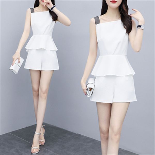 no sleeves piece female office sets slash neck assembly femme elegant pantalon and shorts pgpk, White
no sleeves piece female office sets slash neck assembly femme elegant pantalon and shorts pgpk, White