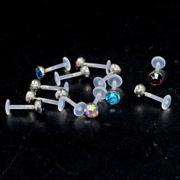 1pc acrylic flexible bioplastic crystal labret lip ring cz gem ear helix tragus cartilage studs piercing body piercing jewelry q bbycbb, Silver
1pc acrylic flexible bioplastic crystal labret lip ring cz gem ear helix tragus cartilage studs piercing body piercing jewelry q bbycbb, Silver