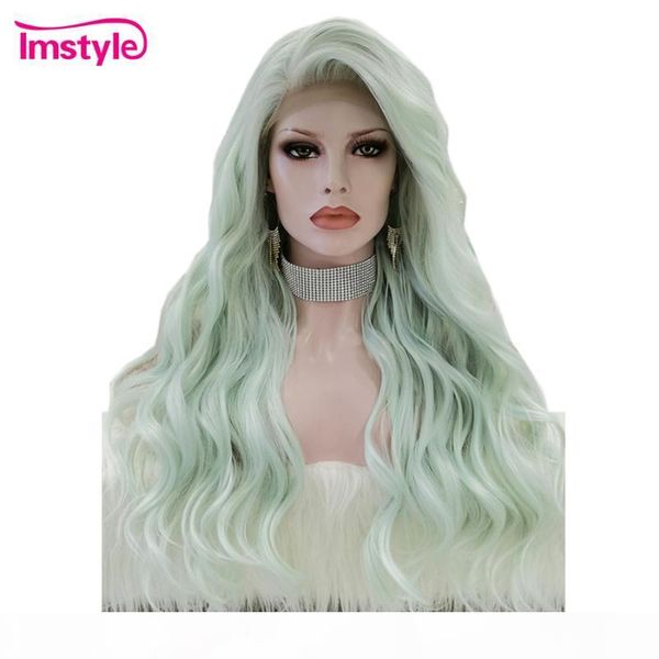 imstyle аква зеленый парик волнистые синтетические кружева фронт парик glueless термостойкое волокно длинные косплей парики для женщин, Black
imstyle аква зеленый парик волнистые синтетические кружева фронт парик glueless термостойкое волокно длинные косплей парики для женщин, Black