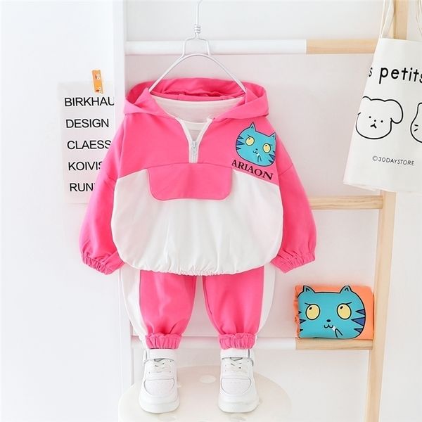 hylkidhuose spring baby girls clothing sets cute cat hooded t shirt pants toddler infant clothes children casual clothing y200803, White
hylkidhuose spring baby girls clothing sets cute cat hooded t shirt pants toddler infant clothes children casual clothing y200803, White