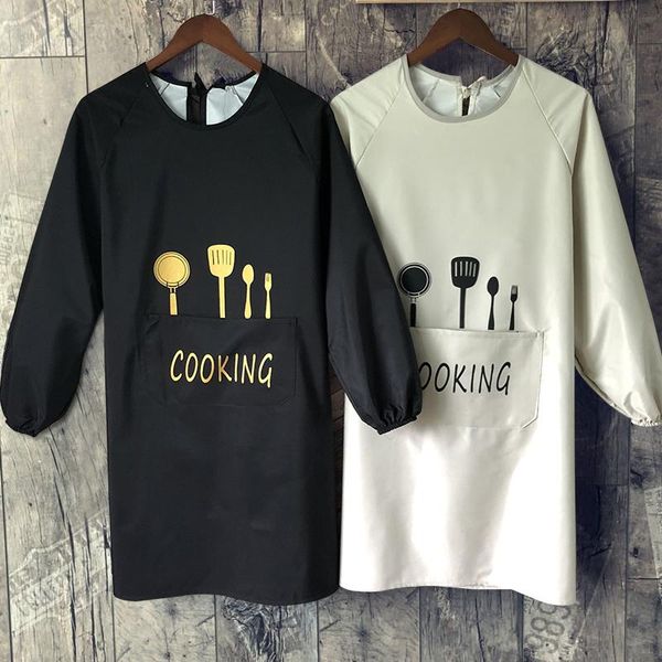 aprons kitchen smock long-sleeved apron waterproof and oil-proof korean fashion men women home work custom logo printing
aprons kitchen smock long-sleeved apron waterproof and oil-proof korean fashion men women home work custom logo printing