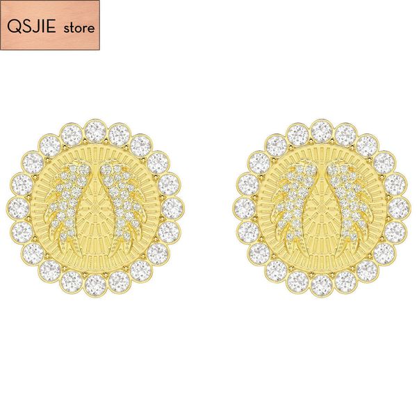 qsjie swa women's luxury romantic gorgeous wing angel earrings charming fashion jewelry, Golden;silver
qsjie swa women's luxury romantic gorgeous wing angel earrings charming fashion jewelry, Golden;silver
