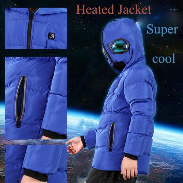 outdoor t-shirts usb intelligent heating coat children's winter warm heated jacket wear adjustable temperature cotton coat1, Gray;blue
outdoor t-shirts usb intelligent heating coat children's winter warm heated jacket wear adjustable temperature cotton coat1, Gray;blue