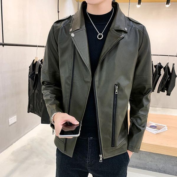 new leather men's age season han edition young handsome locomotive leisure clothing leather jackets men jackets1, Black
new leather men's age season han edition young handsome locomotive leisure clothing leather jackets men jackets1, Black