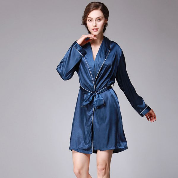 2021 new autumn spring women's short nightgown silk slim female bathrobe v neck long sleeve solid sleepwear ladies nightdress kxsh, Black;red
2021 new autumn spring women's short nightgown silk slim female bathrobe v neck long sleeve solid sleepwear ladies nightdress kxsh, Black;red