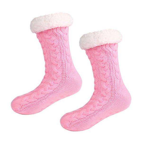 sports socks women winter fleece lining knit non slip warm fuzzy cozy slipper 1 pair, Black
sports socks women winter fleece lining knit non slip warm fuzzy cozy slipper 1 pair, Black