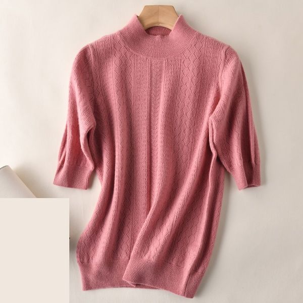 2021 new 100% female wool half turtleneck high sleeve short mesh hallow off base shirt jumper high-end pure merino ulzu, White
2021 new 100% female wool half turtleneck high sleeve short mesh hallow off base shirt jumper high-end pure merino ulzu, White