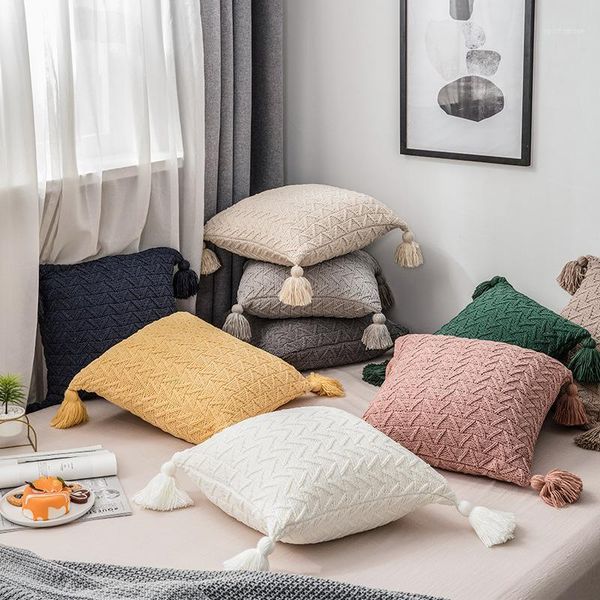 cushion/decorative pillow solid knit cushion cover vintage country style yellow blue grey tassels case soft sofa chair home decoration 45cm*
cushion/decorative pillow solid knit cushion cover vintage country style yellow blue grey tassels case soft sofa chair home decoration 45cm*