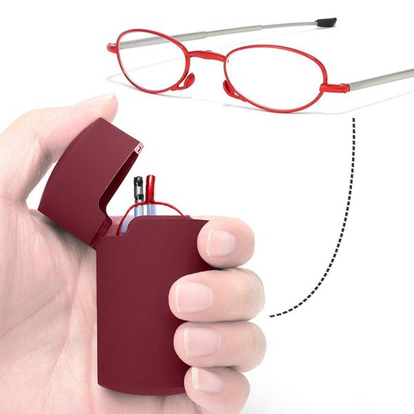 sunglasses +1.5 2.0 2.5 3.0 3.5 4.0 foldable presbyopic eyeglasses folding reading glasses with case oval full metal frame red, White;black
sunglasses +1.5 2.0 2.5 3.0 3.5 4.0 foldable presbyopic eyeglasses folding reading glasses with case oval full metal frame red, White;black