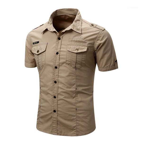cysincos new men's wind shirt men's short sleeve cotton casual solid color shirt pocket work1, White;black
cysincos new men's wind shirt men's short sleeve cotton casual solid color shirt pocket work1, White;black