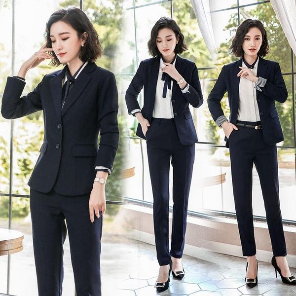 professional suit new autumn fashion personality suit pants white collar small work clothes
professional suit new autumn fashion personality suit pants white collar small work clothes