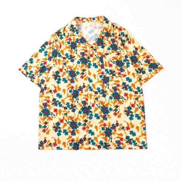 men's short-sleeved shirt retro streetwear hip-hop plants with large floral print short-sleeved shirt men's hawaiian, White;black
men's short-sleeved shirt retro streetwear hip-hop plants with large floral print short-sleeved shirt men's hawaiian, White;black