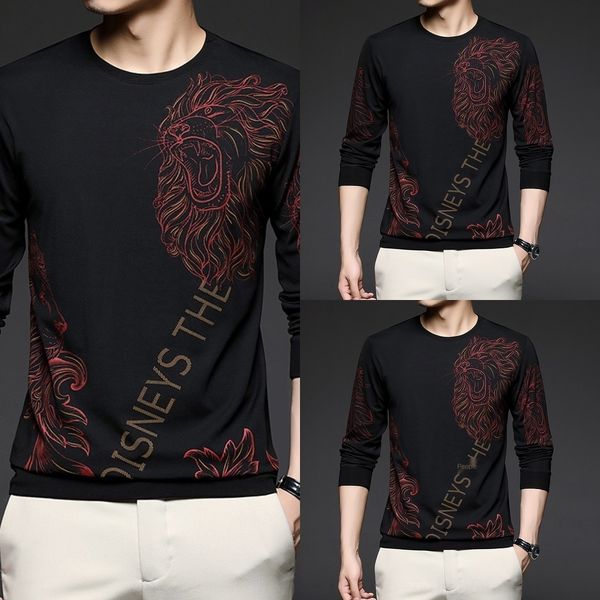 syryd and autumn new sweatshirtsweatshirt young 2020 middle-aged men's round neck long sweatshirt sleeve printed fashion casual fashi, Black
syryd and autumn new sweatshirtsweatshirt young 2020 middle-aged men's round neck long sweatshirt sleeve printed fashion casual fashi, Black