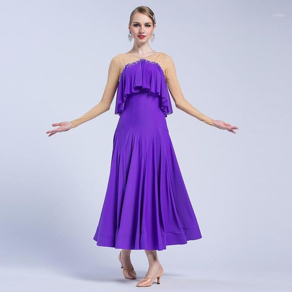 the new national standard modern dance clothing big pendulum dress practice clothing ballroom dancing waltz-m17521, Black;red
the new national standard modern dance clothing big pendulum dress practice clothing ballroom dancing waltz-m17521, Black;red