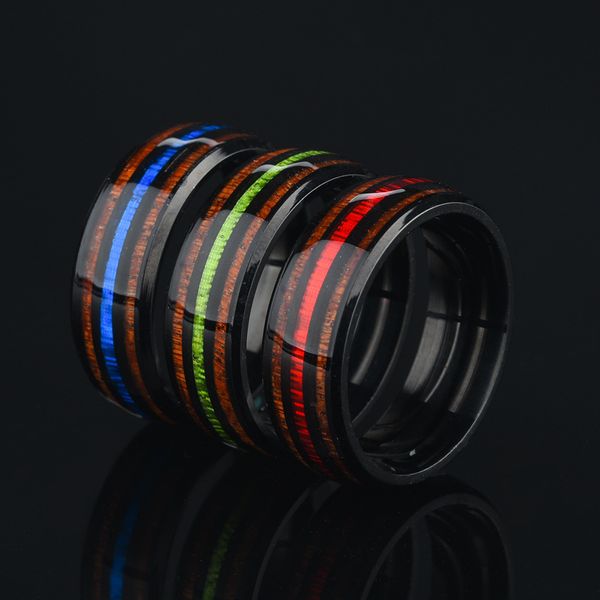 handmade stainless steel men's ring black wood grain color rings for men nice gift fashion male jewelry high quality, Silver
handmade stainless steel men's ring black wood grain color rings for men nice gift fashion male jewelry high quality, Silver