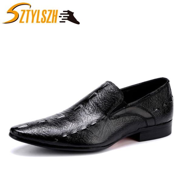 new design luxury genuine leather crocodile grain modern men brogue shoes party wedding suit formal footwear male dress shoe, Black
new design luxury genuine leather crocodile grain modern men brogue shoes party wedding suit formal footwear male dress shoe, Black