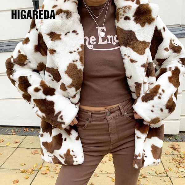 higareda autumn winter print faux fur coat women casual loose bear teddy jacket female fashion turn down collar overcoat 2020, Black
higareda autumn winter print faux fur coat women casual loose bear teddy jacket female fashion turn down collar overcoat 2020, Black