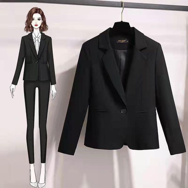 women's suits & blazers 2022 spring and autumn fashion jackets coats for women single button office korean style slim fit cutout blazer, White;black
women's suits & blazers 2022 spring and autumn fashion jackets coats for women single button office korean style slim fit cutout blazer, White;black