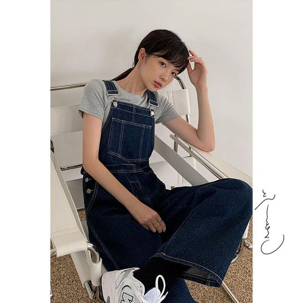 denim overalls women's 2020 spring and autumn new fashion age reduction korean version loose thin straight wide leg pants, Blue
denim overalls women's 2020 spring and autumn new fashion age reduction korean version loose thin straight wide leg pants, Blue