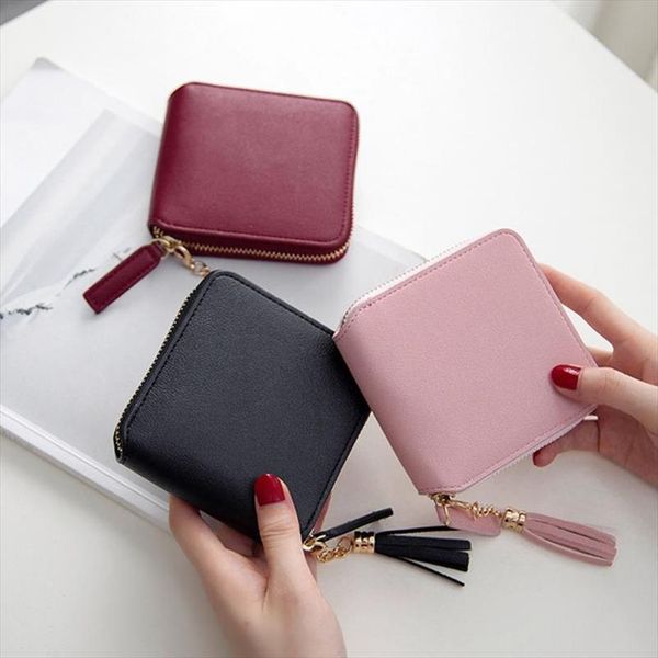 new casual coin purses carteira wallet high capacity female leather tassel pendant money wallets portefeuille femme clutch bag, Red;black
new casual coin purses carteira wallet high capacity female leather tassel pendant money wallets portefeuille femme clutch bag, Red;black