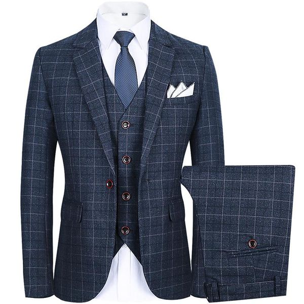 men's suits & blazers plaid slim men fit 3 pieces wedding groom check suit business party prom office work daily life single breasted o, White;black
men's suits & blazers plaid slim men fit 3 pieces wedding groom check suit business party prom office work daily life single breasted o, White;black