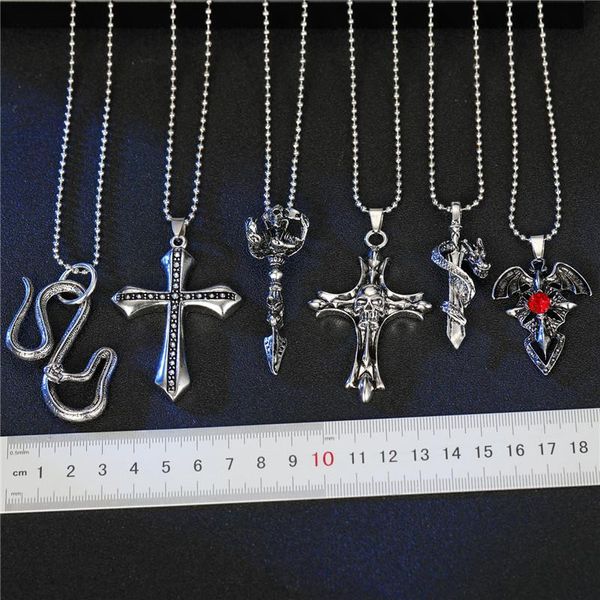 новый vintage крест череп змей ожерелье choker для мужчин женщина панк метал цвет циркон скипетр большого ожерелье ювелирных изделий мужской, Bronze;silver
новый vintage крест череп змей ожерелье choker для мужчин женщина панк метал цвет циркон скипетр большого ожерелье ювелирных изделий мужской, Bronze;silver