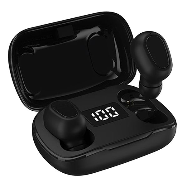 earbuds headset v5.0 w/ charging box led display 300mah for sports meeting