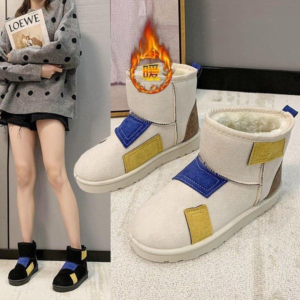 winter ladies snow boots wear-resistant flat boots student ankle color matching fashion short casual women, Black
winter ladies snow boots wear-resistant flat boots student ankle color matching fashion short casual women, Black