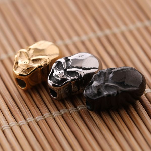 fashion diy bracelet jewelry components charms gold/silver/black 13*9mm stainless steel skull beads with hole, Bronze;silver
fashion diy bracelet jewelry components charms gold/silver/black 13*9mm stainless steel skull beads with hole, Bronze;silver
