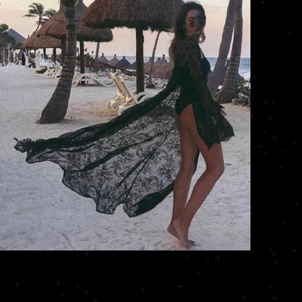 new women summer swimsuit bikini cover up beach cover up lace floral kimono long blouse elegant solid beach bathing suit, White
new women summer swimsuit bikini cover up beach cover up lace floral kimono long blouse elegant solid beach bathing suit, White